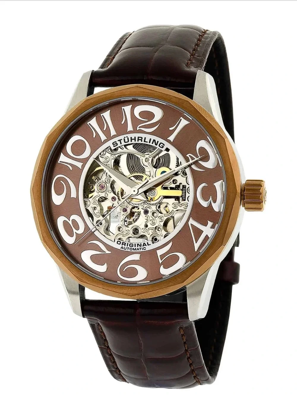 STUHRLING Cesario 227 Automatic 43mm Skeleton Brand New
